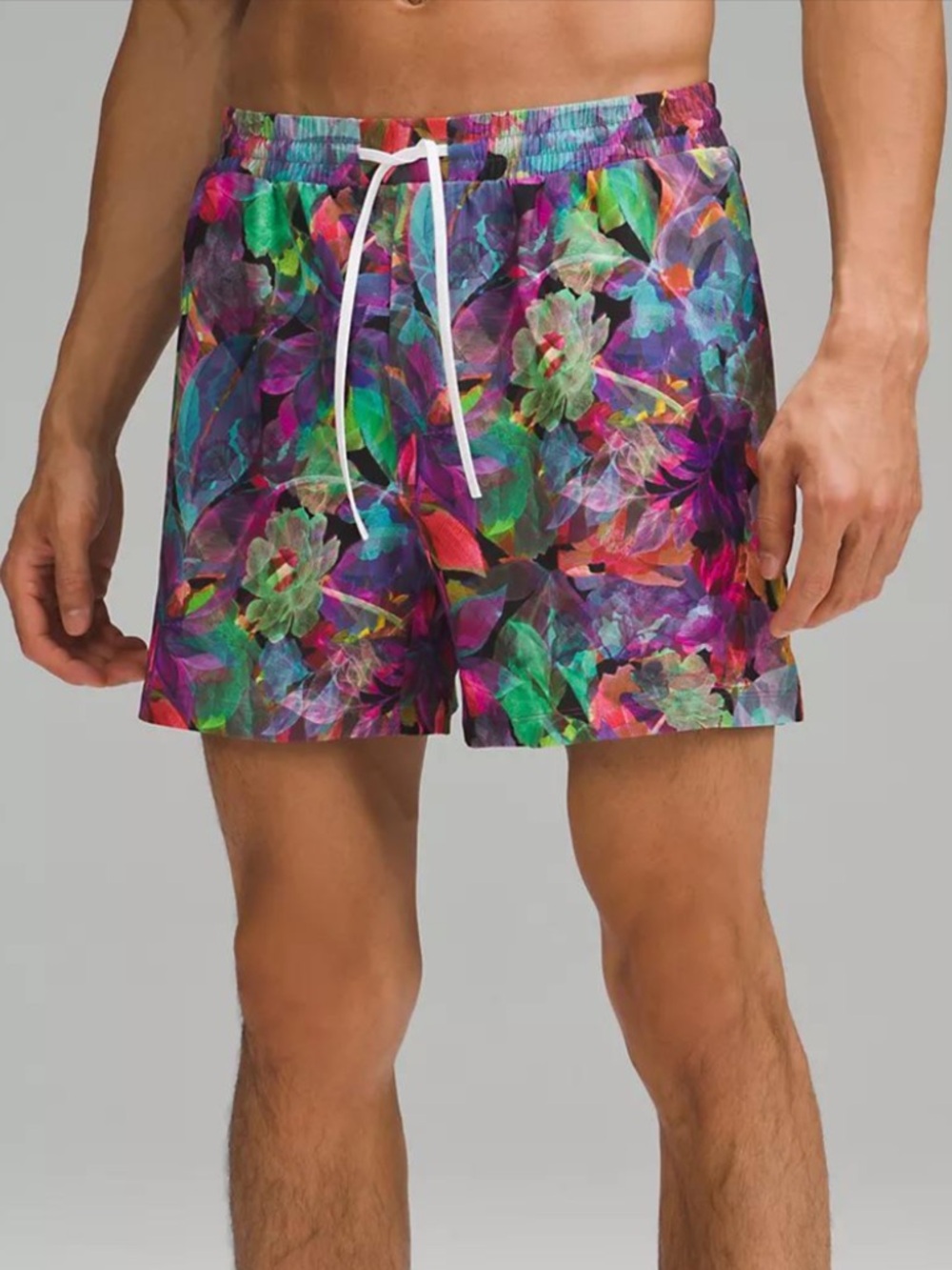 Lululemon Men’s Pool Shorts 5” Lined Multicolored Floral Small S
